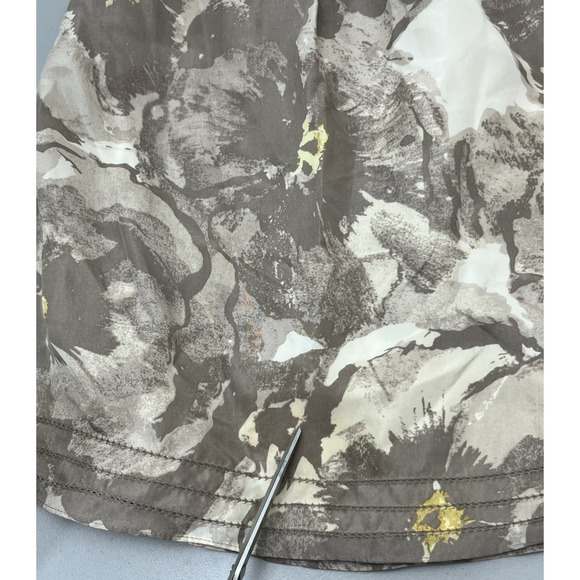 Banana Republic Strapless Silk Floral Top Size 6 A Line Babydoll Ruffle Feminine - Picture 9 of 13